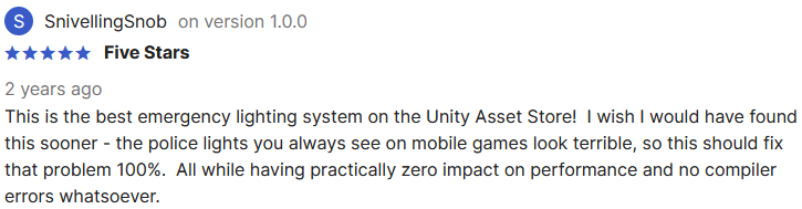 This is the best emergency lighting system on the Unity Asset Store!